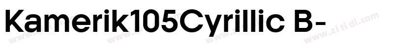 Kamerik105Cyrillic B字体转换